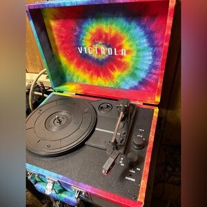 Victrola Patterned Suitcase Record Player with Bluetooth